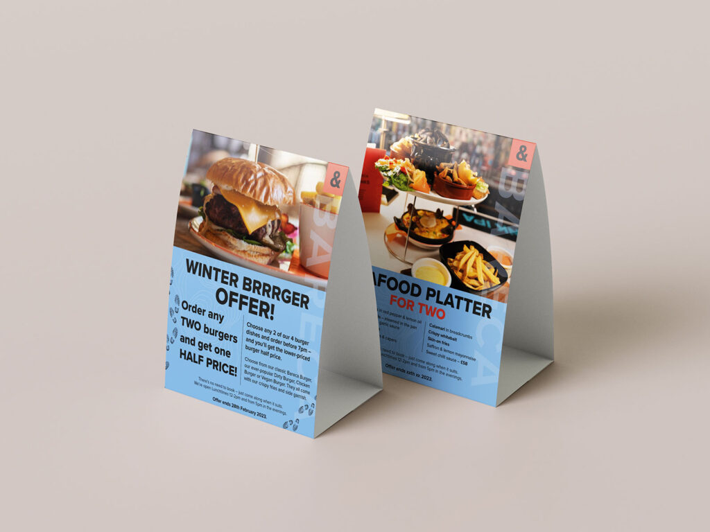 Mint Leeds Branding Design Tent Card 1