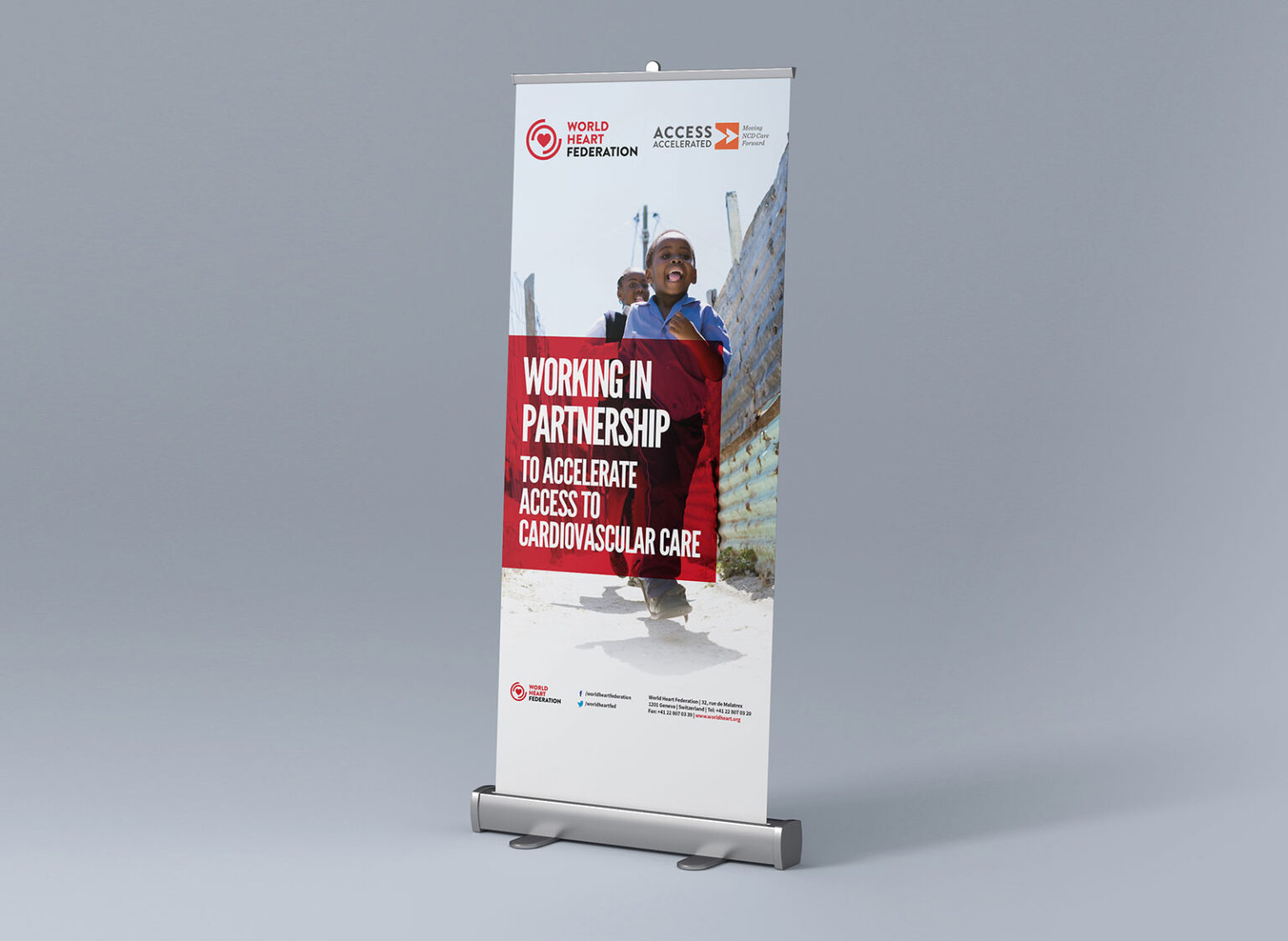 Mint Leeds Exhibiton Design Pull Up Banner Global Health