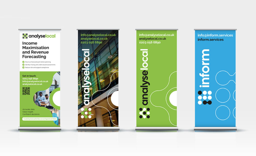 Mint Leeds London UK Leading Design Agency Technology Sector Pul up Banners