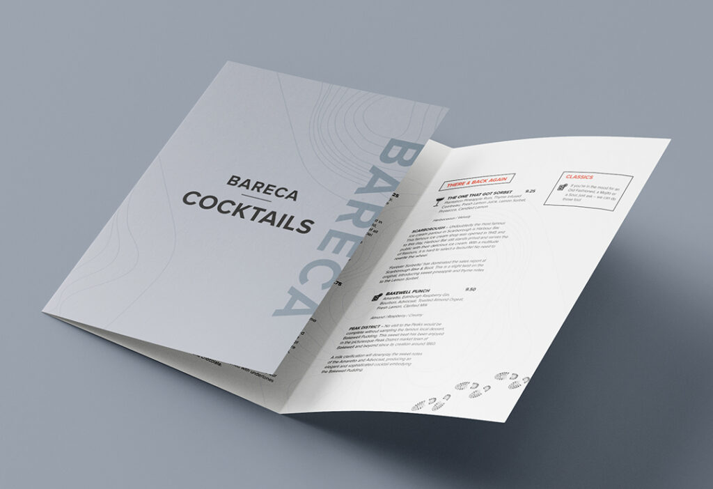 Mint Leeds Menu Design Hospitality 12